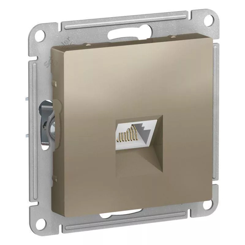 Розетка компьютерная RJ45 Schneider Electric AtlasDesign 5e кат UTP шампань ATN000583
Розетка компьютерная RJ45 Schneider Electric AtlasDesign 5e кат UTP шампань ATN000583