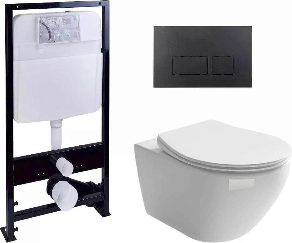 Комплект Унитаз подвесной Ceramica Nova Pearl Rimless CN8001 + Система инсталляции EWRIKA ProLT 0026-2020 + Кнопка смыва EWRIKA 0044 черная матовая
Комплект Унитаз подвесной Ceramica Nova Pearl Rimless CN8001 + Система инсталляции EWRIKA ProLT 0026-2020 + Кнопка смыва EWRIKA 0044 черная матовая