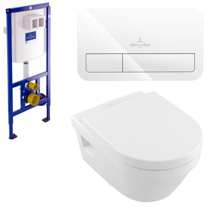 Комплект подвесного унитаза с инсталляцией Villeroy&Boch Venticello белый с белой кнопкой смыва
Комплект подвесного унитаза с инсталляцией Villeroy&Boch Venticello белый с белой кнопкой смыва