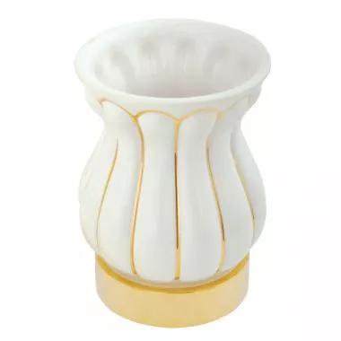 Стакан для зубных щеток Migliore Olivia бело-золотой
Стакан для зубных щеток Migliore Olivia бело-золотой