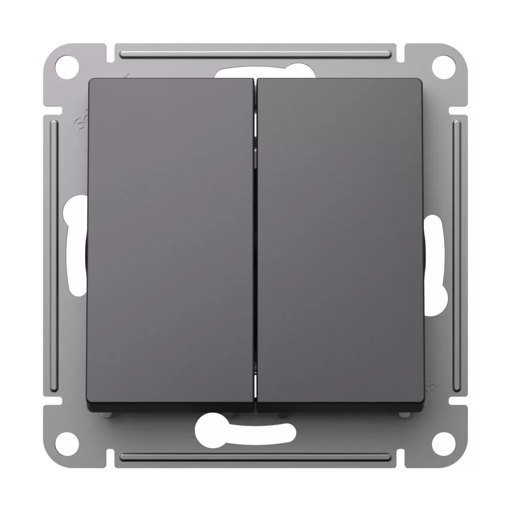 Переключатель 2-клавишный перекрестный, 2 x сх. 7, 10АХ, механизм Systeme Electric AtlasDesign Базальт ATN001473
Переключатель 2-клавишный перекрестный, 2 x сх. 7, 10АХ, механизм Systeme Electric AtlasDesign Базальт ATN001473