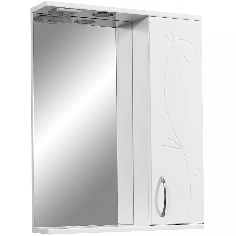 Зеркало-шкаф Stella Polar Фантазия 55 R с подсветкой белый
Зеркало-шкаф Stella Polar Фантазия 55 R с подсветкой белый