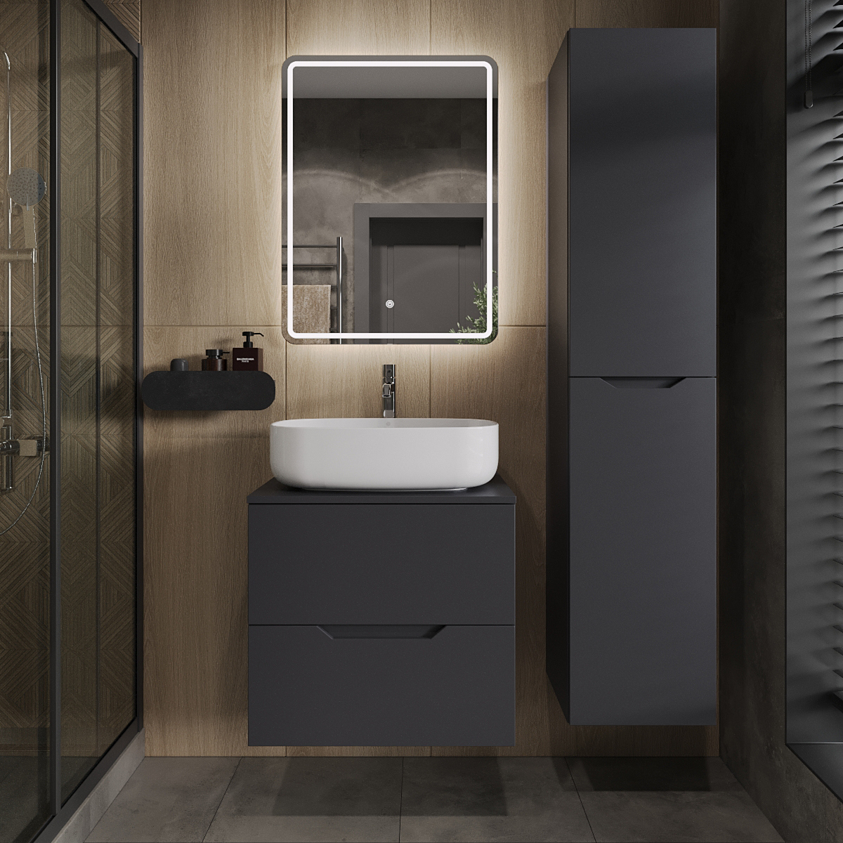 Мебель для ванной комнаты Orange Line 60 подвесная, 2 ящика, матовый графит с раковиной B07-540W
Мебель для ванной комнаты Orange Line 60 подвесная, 2 ящика, матовый графит с раковиной B07-540W