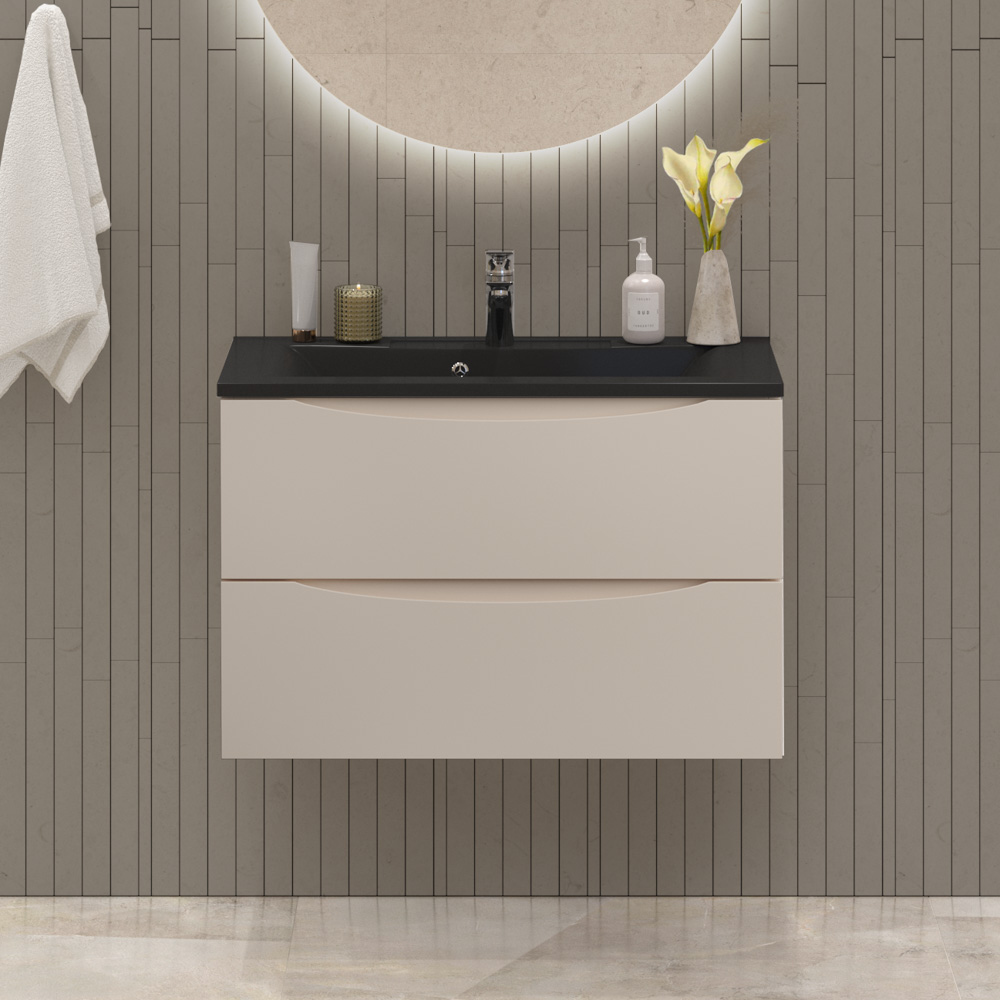 Тумба с раковиной BelBagno Marino 80 подвесная, crema opaco, черная раковина
Тумба с раковиной BelBagno Marino 80 подвесная, crema opaco, черная раковина