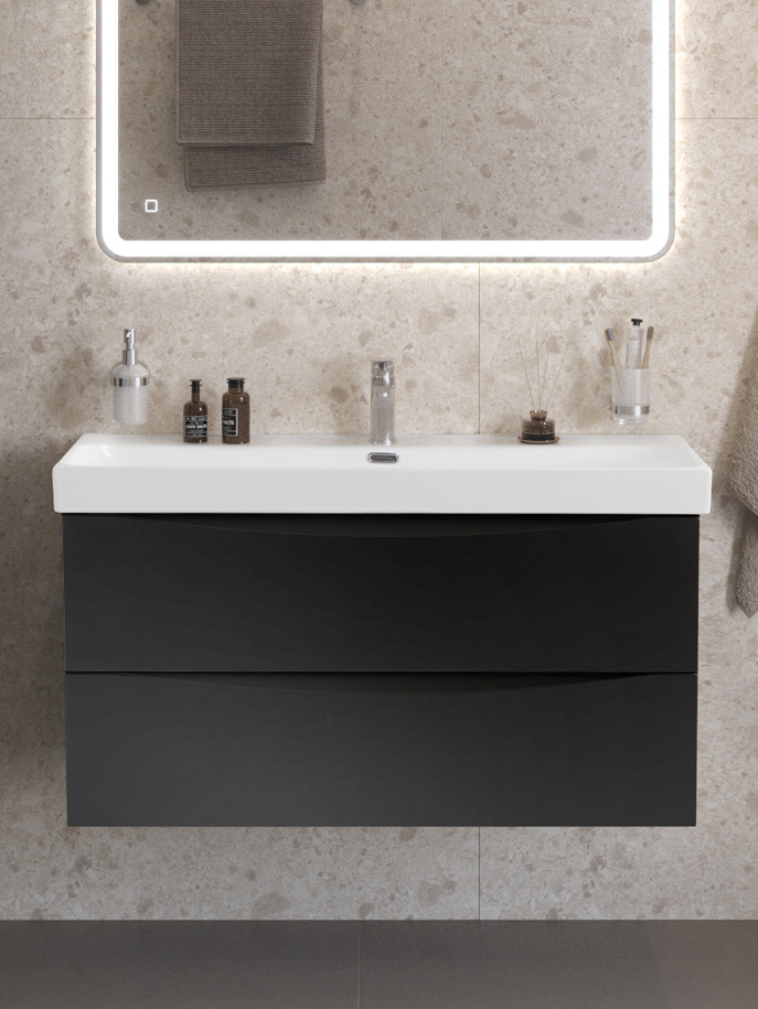 Тумба с раковиной BelBagno Marino-cer-n 100 подвесная, nero lucido, раковина BB-8078-100
Тумба с раковиной BelBagno Marino-cer-n 100 подвесная, nero lucido, раковина BB-8078-100