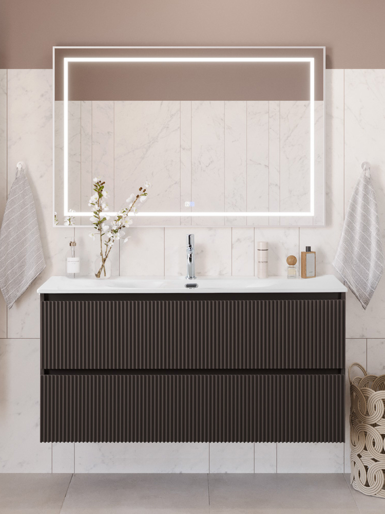 Мебель для ванной комнаты BelBagno Uno 120 подвесная, 2 ящика, матовая темно-серая
Мебель для ванной комнаты BelBagno Uno 120 подвесная, 2 ящика, матовая темно-серая