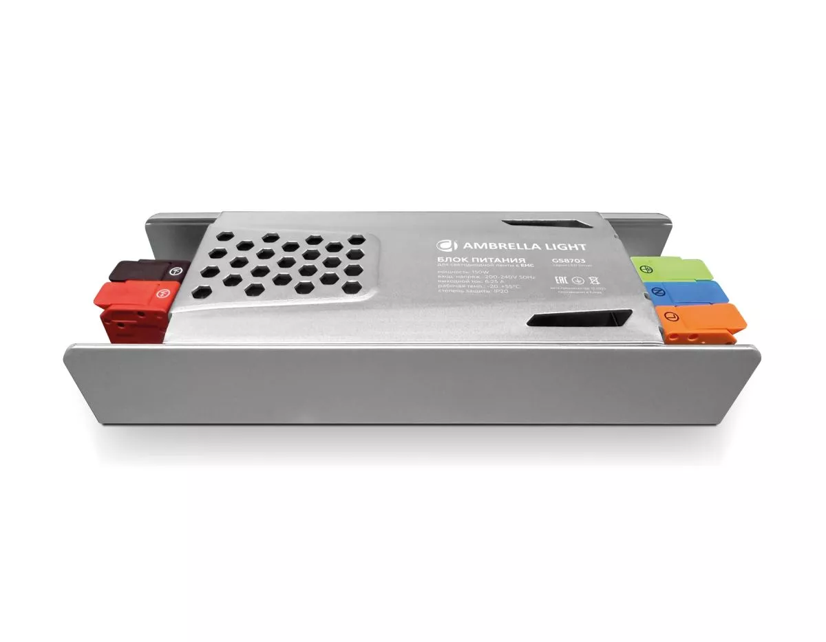 Блок питания с EMC Ambrella Light Illumination 24V 150W IP20 GS8703
Блок питания с EMC Ambrella Light Illumination 24V 150W IP20 GS8703