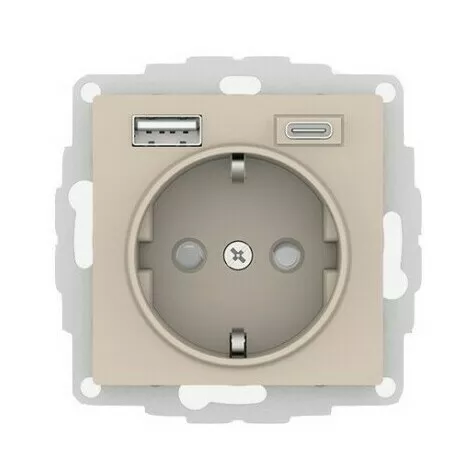 Розетка 16А c 2 USB A+C, 5В/2,4А/3,0А, 2х5В/1,5А, механизм Systeme Electric AtlasDesign Песочный ATN001232
Розетка 16А c 2 USB A+C, 5В/2,4А/3,0А, 2х5В/1,5А, механизм Systeme Electric AtlasDesign Песочный ATN001232