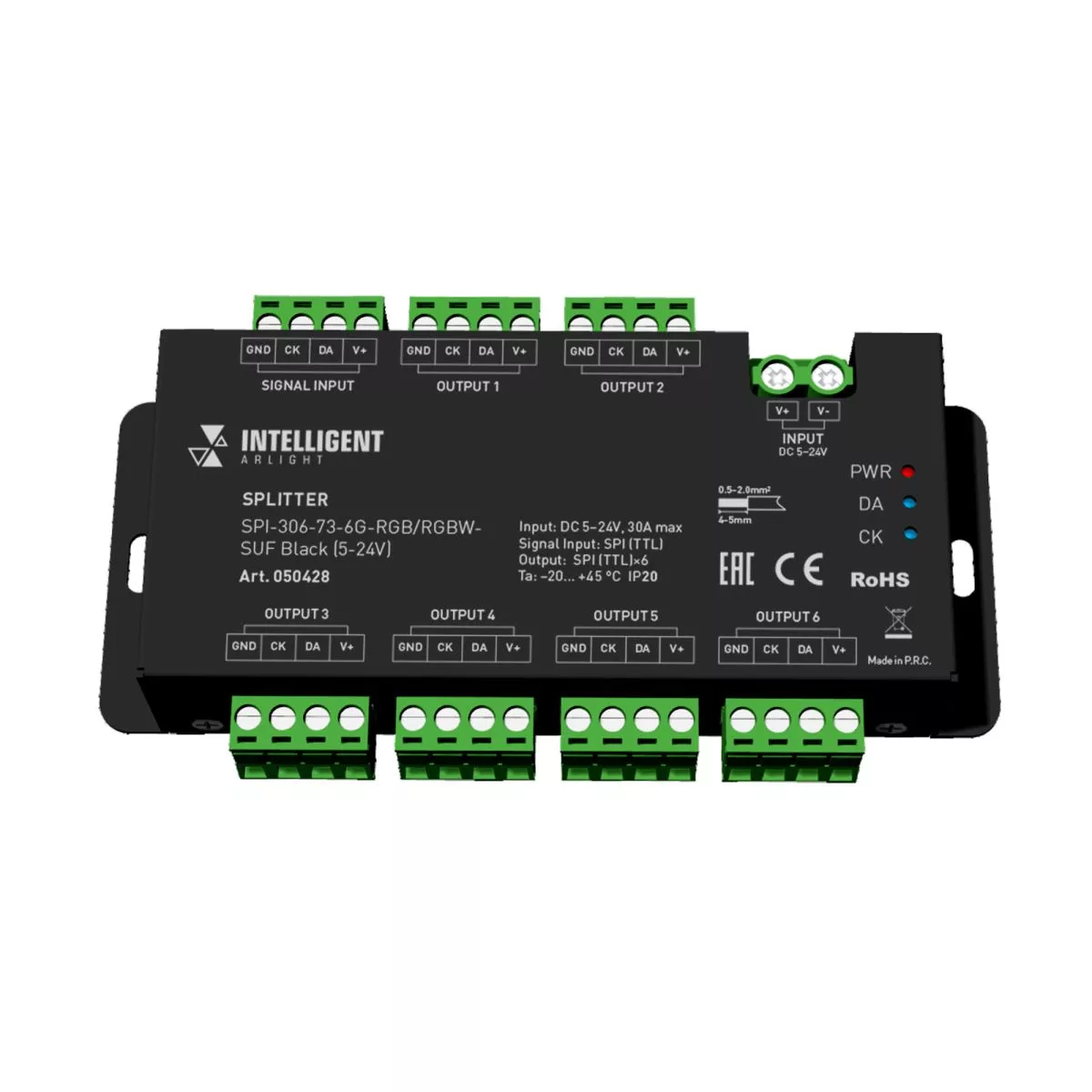 Сплиттер Arlight SPI-306-73-6G-RGB/RGBW-SUF Black (5-24V) (IARL, IP20 Металл) 050428
Сплиттер Arlight SPI-306-73-6G-RGB/RGBW-SUF Black (5-24V) (IARL, IP20 Металл) 050428