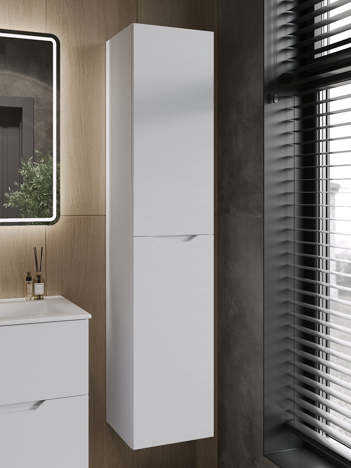 Шкаф-пенал для ванной Orange Line 35 правый, матовый белый
Шкаф-пенал для ванной Orange Line 35 правый, матовый белый