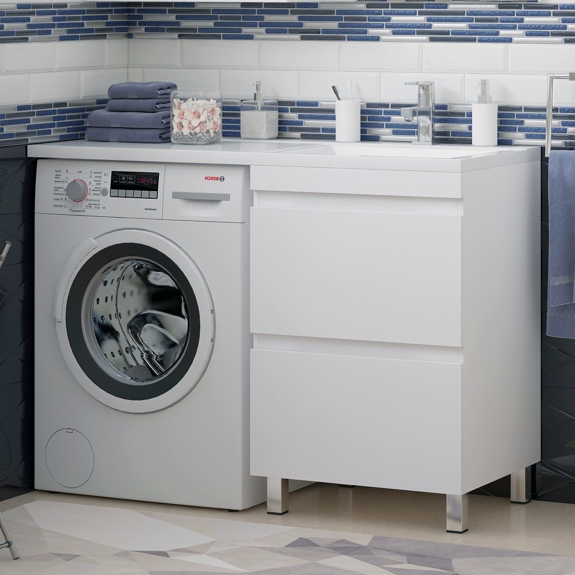 Тумба с раковиной Corozo Альтаир 120 под стиральную машину R
Тумба с раковиной Corozo Альтаир 120 под стиральную машину R