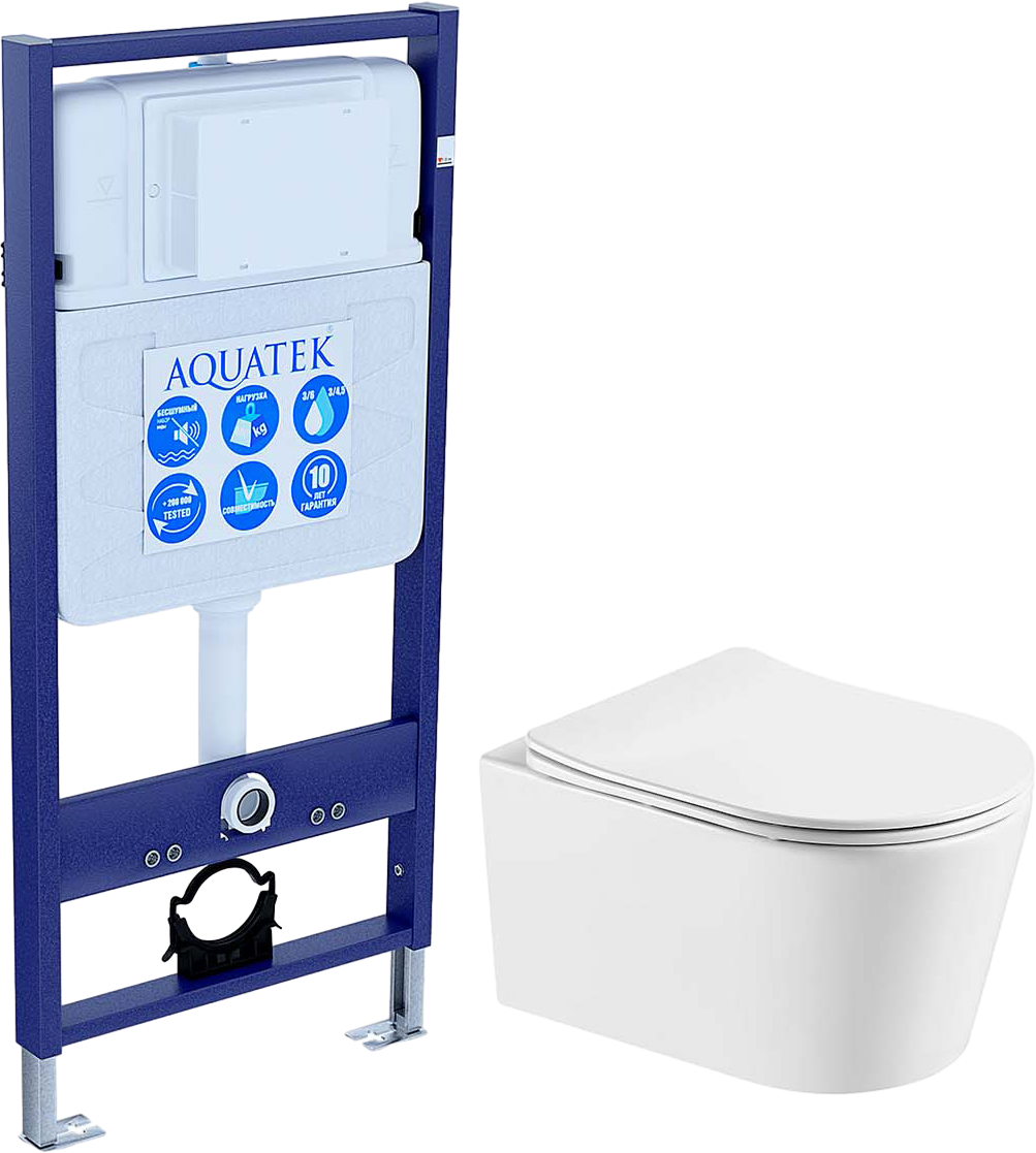 Комплект Унитаз подвесной AQUATEK Оберон Т AQ1365T-00 безободковый, с микролифтом + Инсталляция Standard INS-0000012
Комплект Унитаз подвесной AQUATEK Оберон Т AQ1365T-00 безободковый, с микролифтом + Инсталляция Standard INS-0000012