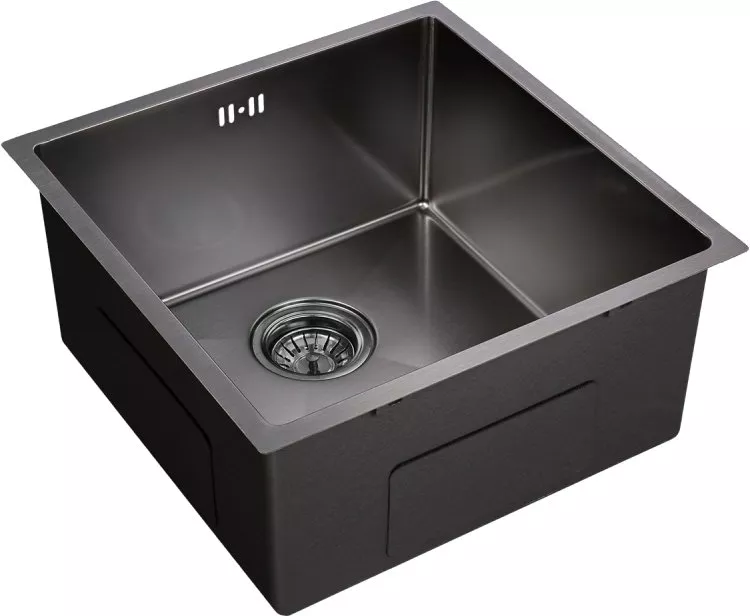 Мойка кухонная Domaci Равенна PVD EMB-113 черная, 45х45 см, врезная, квадратная, нержавеющая сталь
Мойка кухонная Domaci Равенна PVD EMB-113 черная, 45х45 см, врезная, квадратная, нержавеющая сталь