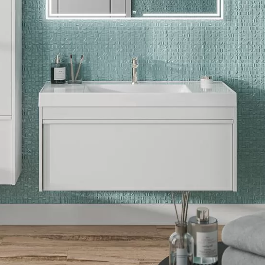 Тумба под раковину без столешницы KERAMA MARAZZI Modula 100 подвесная, глянцевая белая
Тумба под раковину без столешницы KERAMA MARAZZI Modula 100 подвесная, глянцевая белая