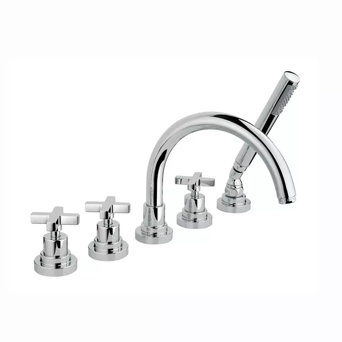 Nicolazzi 2214CR27 Смеситель на борт ванны с ручным душем M. CROCE на 5 отв
Nicolazzi 2214CR27 Смеситель на борт ванны с ручным душем M. CROCE на 5 отв