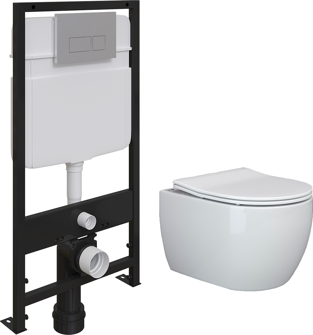 Комплект Унитаз подвесной Ceramica Nova Play CN3001 безободковый, с микролифтом + Система инсталляции для унитазов EWRIKA ProLT 0026-2020 + Кнопка смыва EWRIKA 0040 хром матовый
Комплект Унитаз подвесной Ceramica Nova Play CN3001 безободковый, с микролифтом + Система инсталляции для унитазов EWRIKA ProLT 0026-2020 + Кнопка смыва EWRIKA 0040 хром матовый