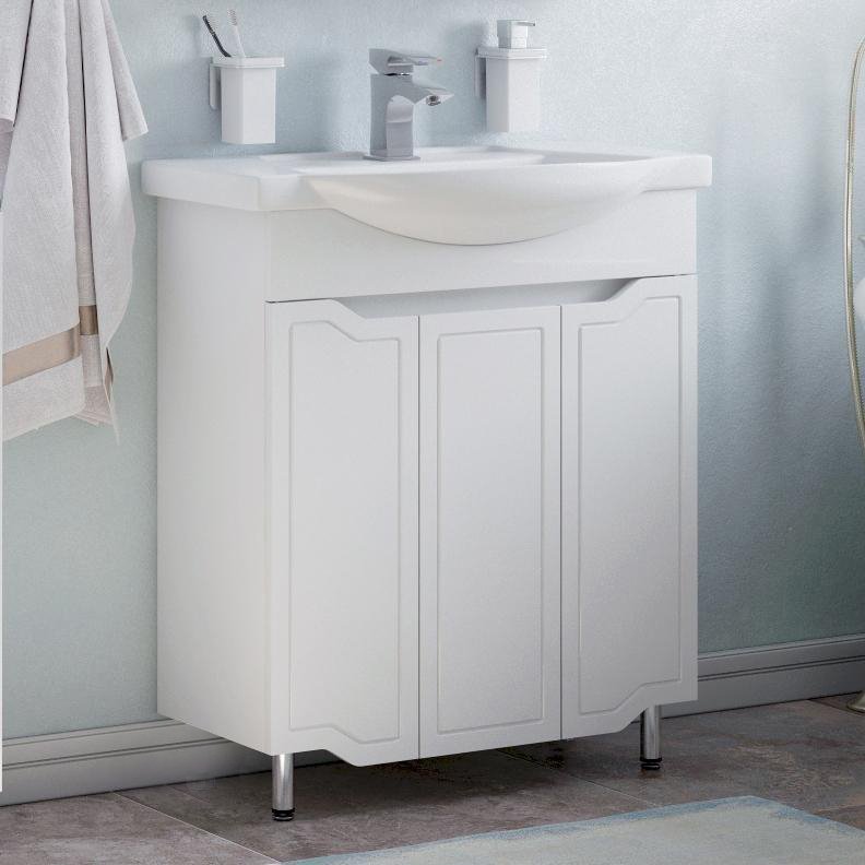 Тумба под раковину без столешницы Corozo Мирра 75 белая
Тумба под раковину без столешницы Corozo Мирра 75 белая