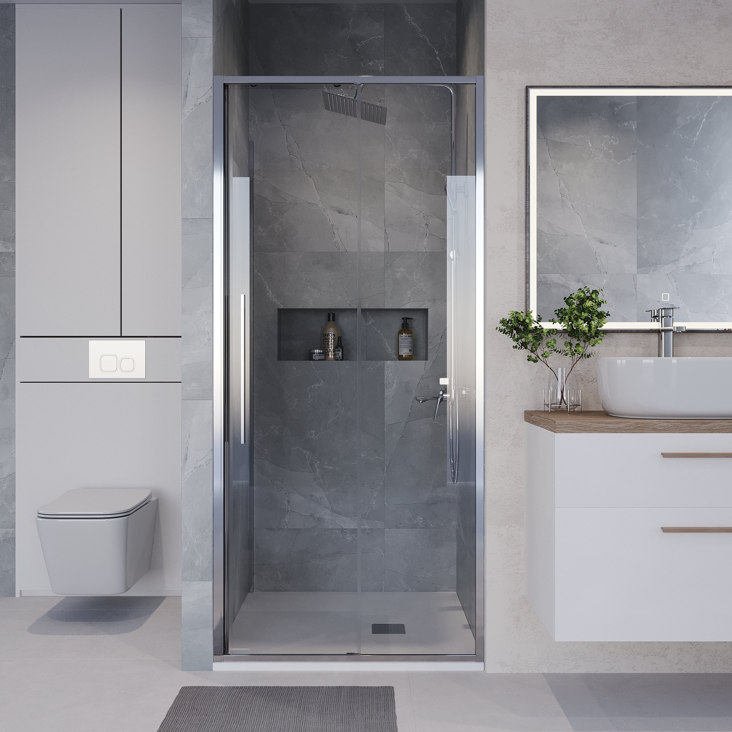 Душевая дверь в нишу Niagara Nova NG-64-10A 100 см, профиль глянцевый хром, стекло прозрачное
Душевая дверь в нишу Niagara Nova NG-64-10A 100 см, профиль глянцевый хром, стекло прозрачное