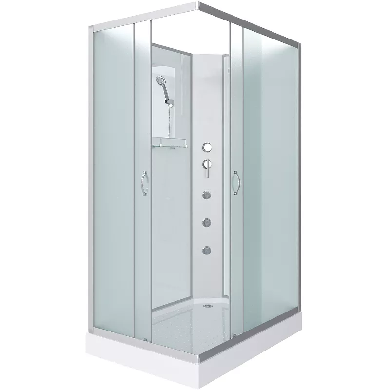 Душевая кабина Niagara Classic 110х80 хром стекло матовое с гидромассажем
Душевая кабина Niagara Classic 110х80 хром стекло матовое с гидромассажем