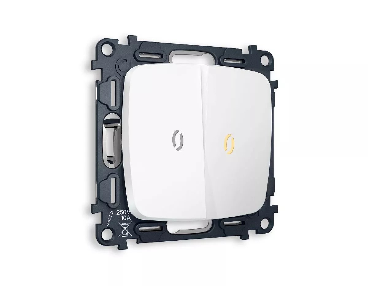 Комплект механизма 2-кл проходного выключателя с подсветкой Ambrella Volt Omega MO124030
Комплект механизма 2-кл проходного выключателя с подсветкой Ambrella Volt Omega MO124030