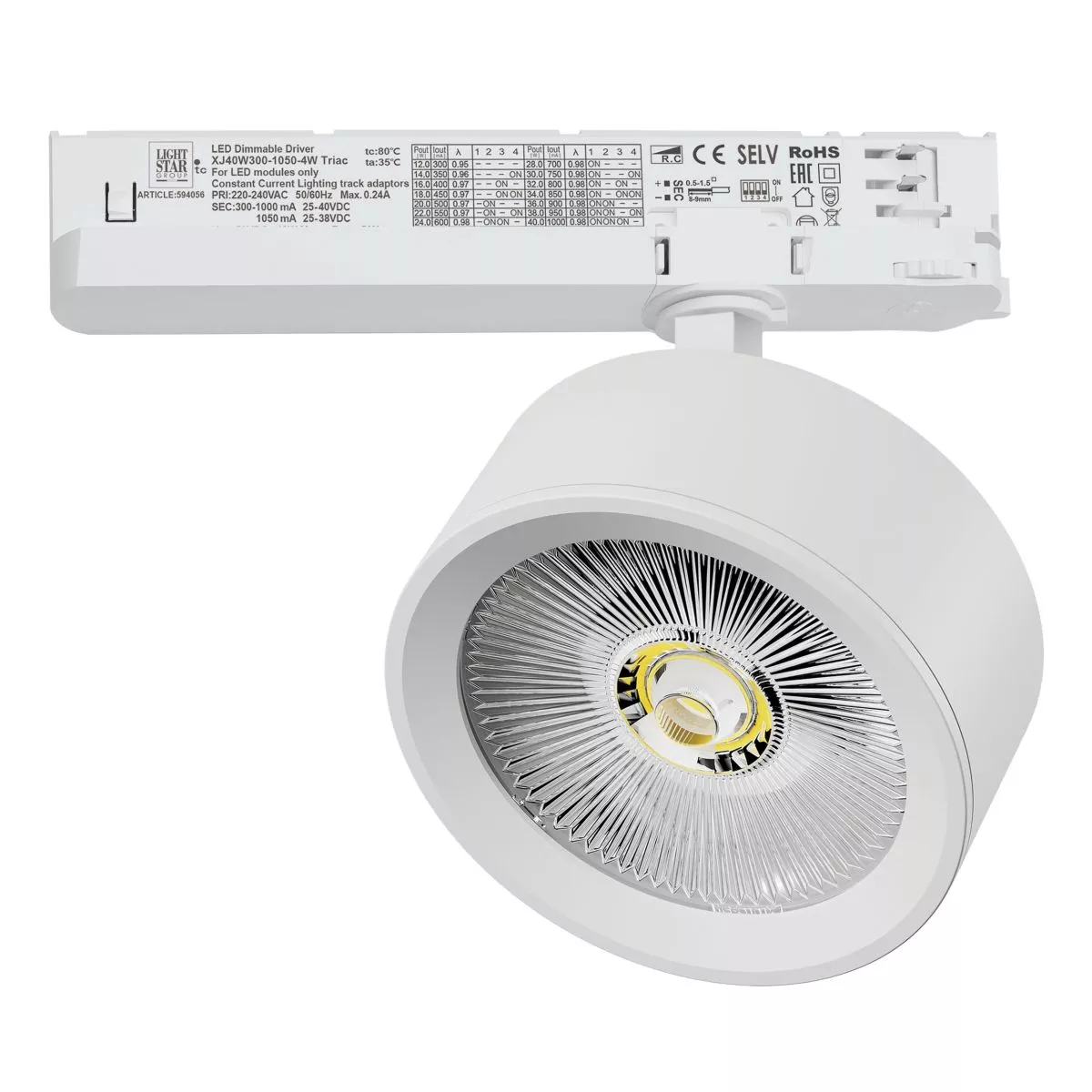 Трековый трехфазный светильник Quattro LED с управлением TRIAC Lightstar Alta Pro A5646TRIAC
Трековый трехфазный светильник Quattro LED с управлением TRIAC Lightstar Alta Pro A5646TRIAC
