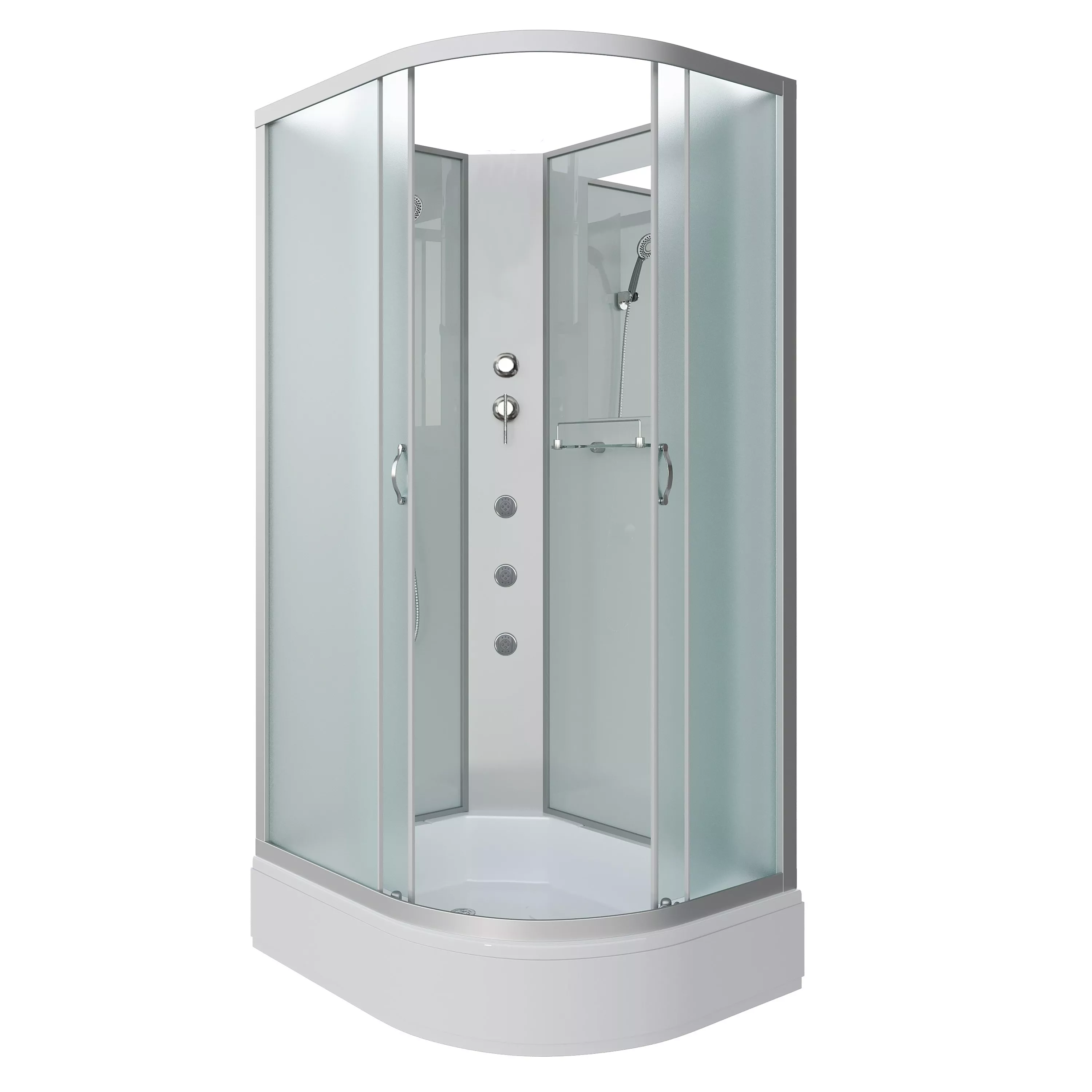 Душевая кабина Niagara Classic 130х90 L без крыши профиль хром стекло матовое с гидромассажем
Душевая кабина Niagara Classic 130х90 L без крыши профиль хром стекло матовое с гидромассажем