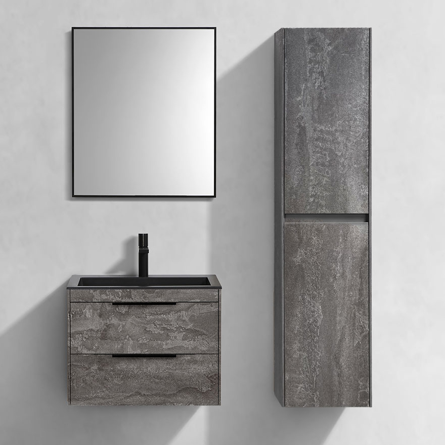 Мебель для ванной комнаты Vincea Chiara 2D 60, 2 ящика, камень, с черной раковиной
Мебель для ванной комнаты Vincea Chiara 2D 60, 2 ящика, камень, с черной раковиной