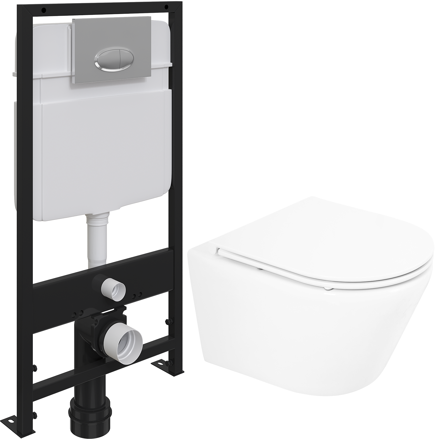 Комплект Унитаз подвесной BelBagno Tre BB8001CHR/SC безободковый, с микролифтом + Система инсталляции для унитазов EWRIKA ProLT 0026-2020 + Кнопка смыва EWRIKA 0051 хром
Комплект Унитаз подвесной BelBagno Tre BB8001CHR/SC безободковый, с микролифтом + Система инсталляции для унитазов EWRIKA ProLT 0026-2020 + Кнопка смыва EWRIKA 0051 хром