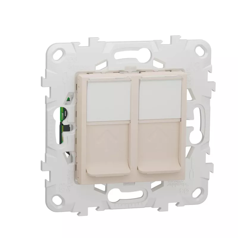 Розетка компьютерная RJ45X2 Schneider Electric Unica New Cat. 5е UTP NU542044
Розетка компьютерная RJ45X2 Schneider Electric Unica New Cat. 5е UTP NU542044