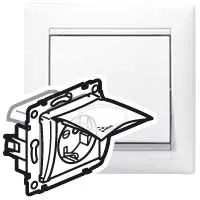 Розетка с/з со шторками с защитной крышкой Legrand Valena Classic 695641
Розетка с/з со шторками с защитной крышкой Legrand Valena Classic 695641