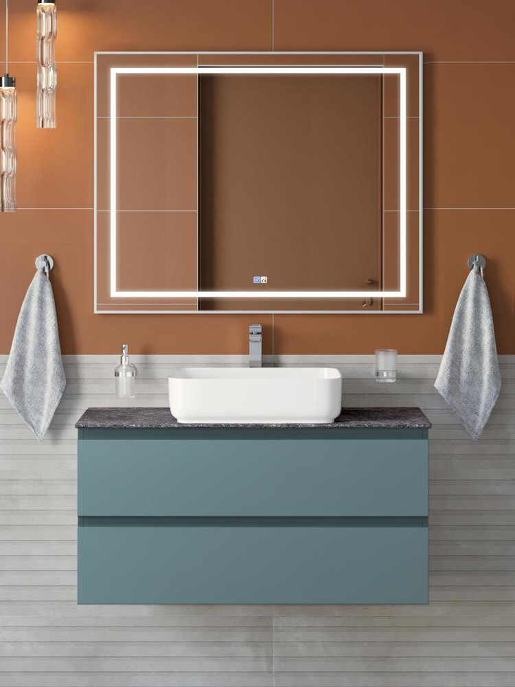 Мебель для ванной комнаты BelBagno Kraft 100 подвесная, матовая голубая, столешница kep-100-grn, раковина BB1304
Мебель для ванной комнаты BelBagno Kraft 100 подвесная, матовая голубая, столешница kep-100-grn, раковина BB1304