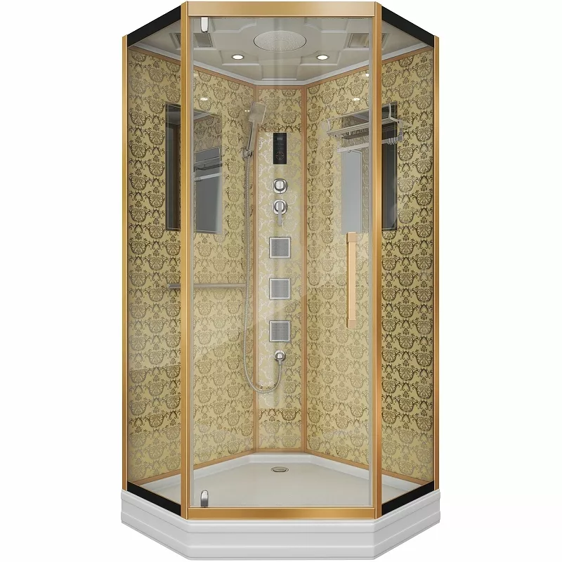 Душевая кабина Niagara Lux 100х100 золотая стекло прозрачное с гидромассажем
Душевая кабина Niagara Lux 100х100 золотая стекло прозрачное с гидромассажем