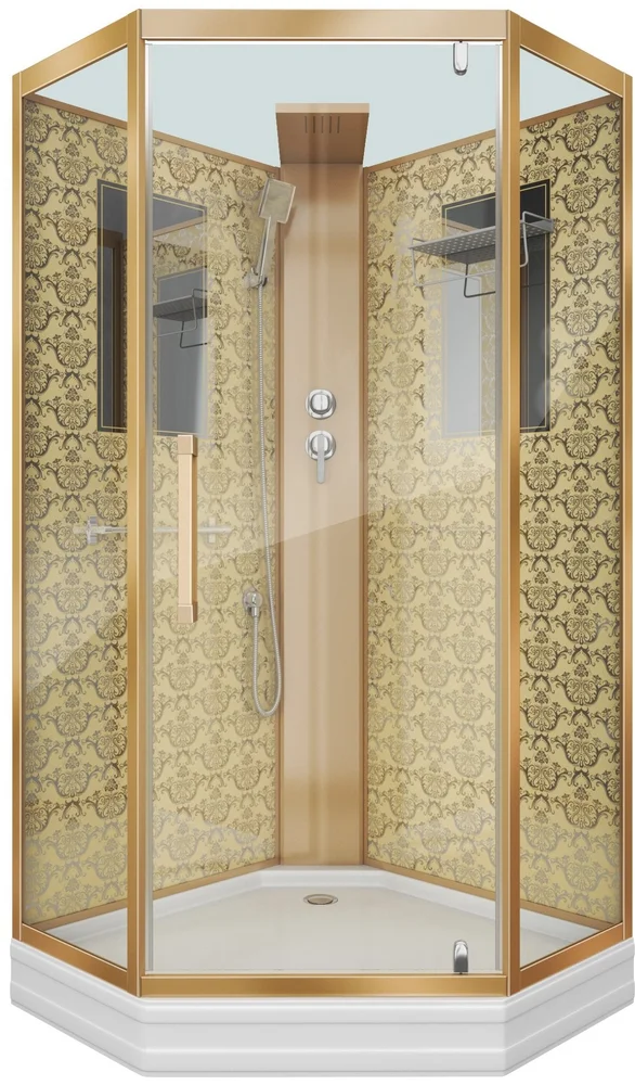 Душевая кабина Niagara Luxe 100х100 золотая стекло прозрачное без гидромассажа
Душевая кабина Niagara Luxe 100х100 золотая стекло прозрачное без гидромассажа