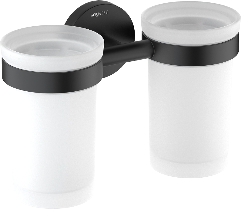 Стакан AQUATEK Европа AQ4117MB двойной, матовый черный
Стакан AQUATEK Европа AQ4117MB двойной, матовый черный