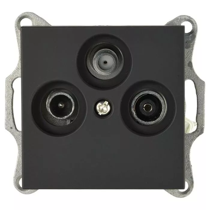 Розетка Jasmart TV-FM-SAT оконечная W с накладкой черный матовый (soft touch) G6206PB
Розетка Jasmart TV-FM-SAT оконечная W с накладкой черный матовый (soft touch) G6206PB