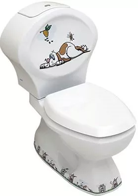 Напольный унитаз Serel Children 8702DOGR белый с рисунком и сиденьем микролифт
Напольный унитаз Serel Children 8702DOGR белый с рисунком и сиденьем микролифт