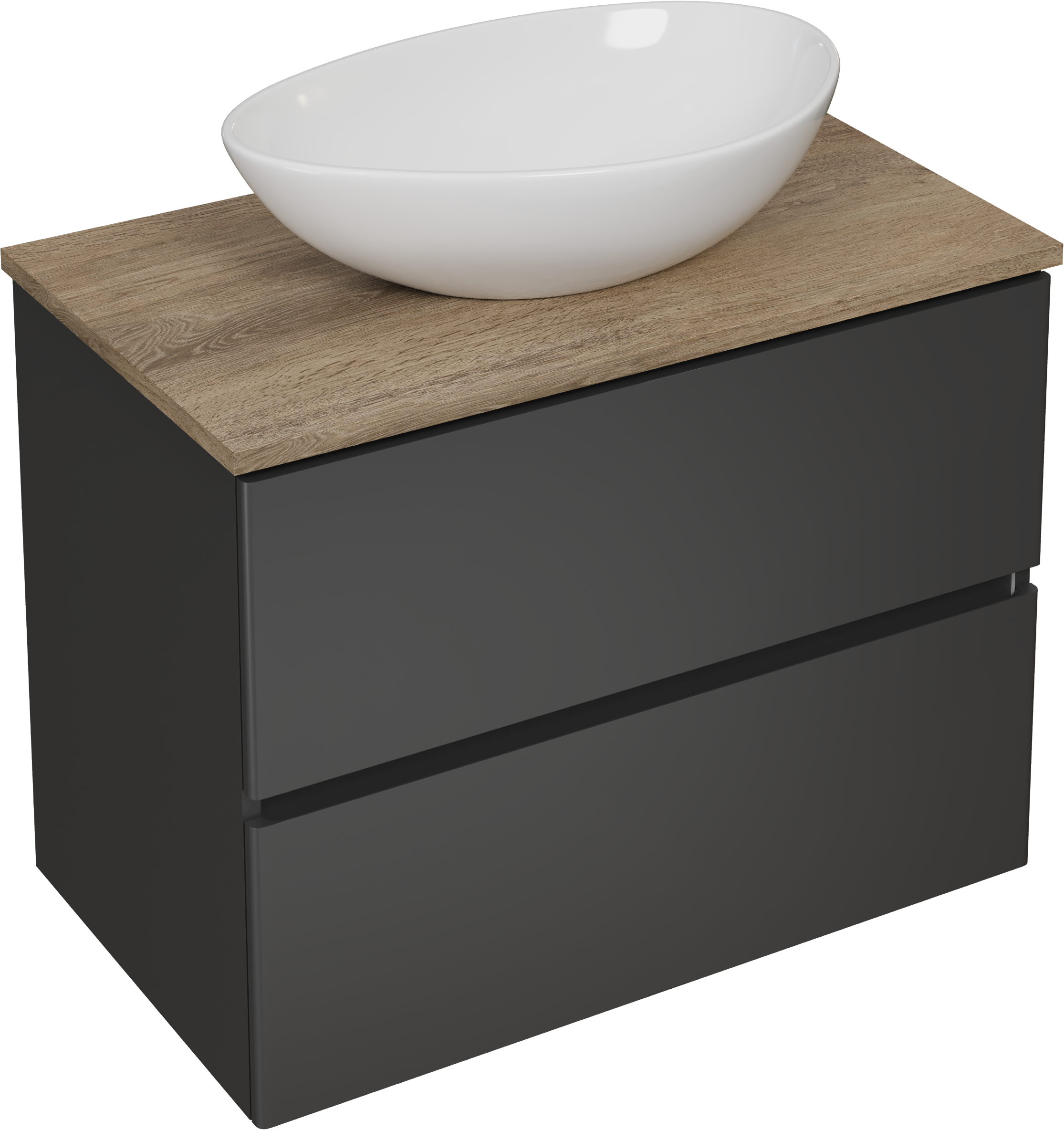 Тумба под раковину со столешницей STWORKI Колдинг 80 антрацит, матовый орех
Тумба под раковину со столешницей STWORKI Колдинг 80 антрацит, матовый орех