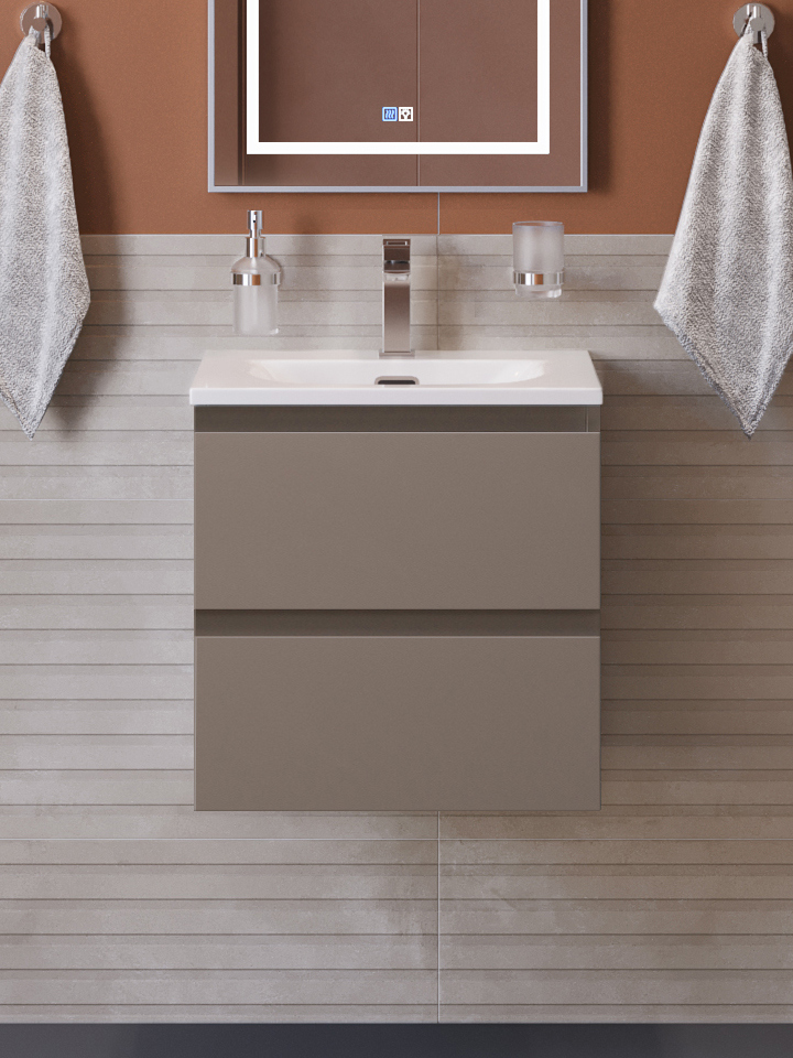 Тумба с раковиной BelBagno Kraft 39 50 подвесная, матовая бежевая, раковина bb-8099-3-50
Тумба с раковиной BelBagno Kraft 39 50 подвесная, матовая бежевая, раковина bb-8099-3-50