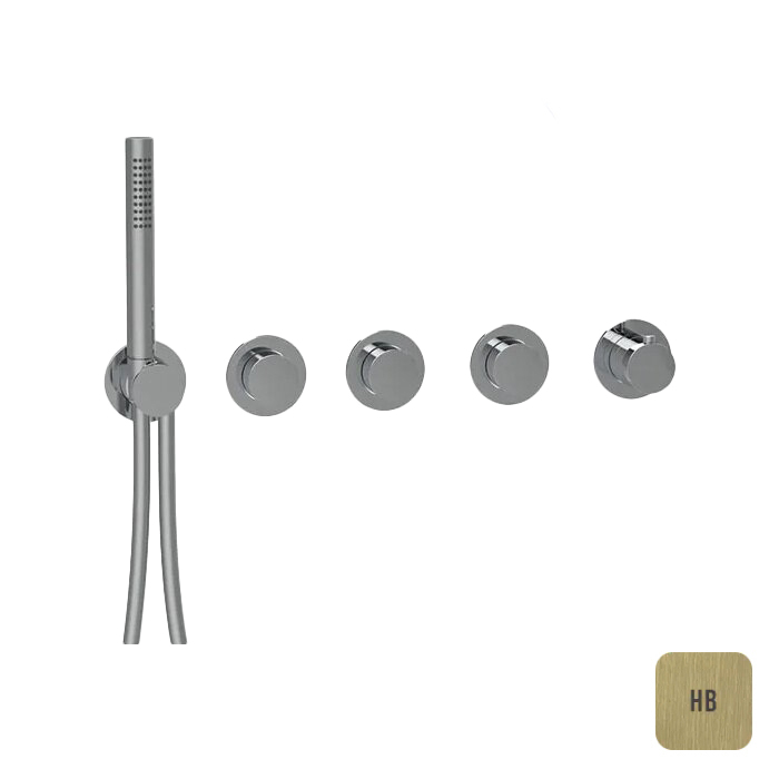 ALMAR (Modular Push) Внешняя часть термостата на 3 потребит., круглые розетки, ручной душ, вывод, держатель, шланг, латуньPVD High Brass (для E176911)
ALMAR (Modular Push) Внешняя часть термостата на 3 потребит., круглые розетки, ручной душ, вывод, держатель, шланг, латуньPVD High Brass (для E176911)