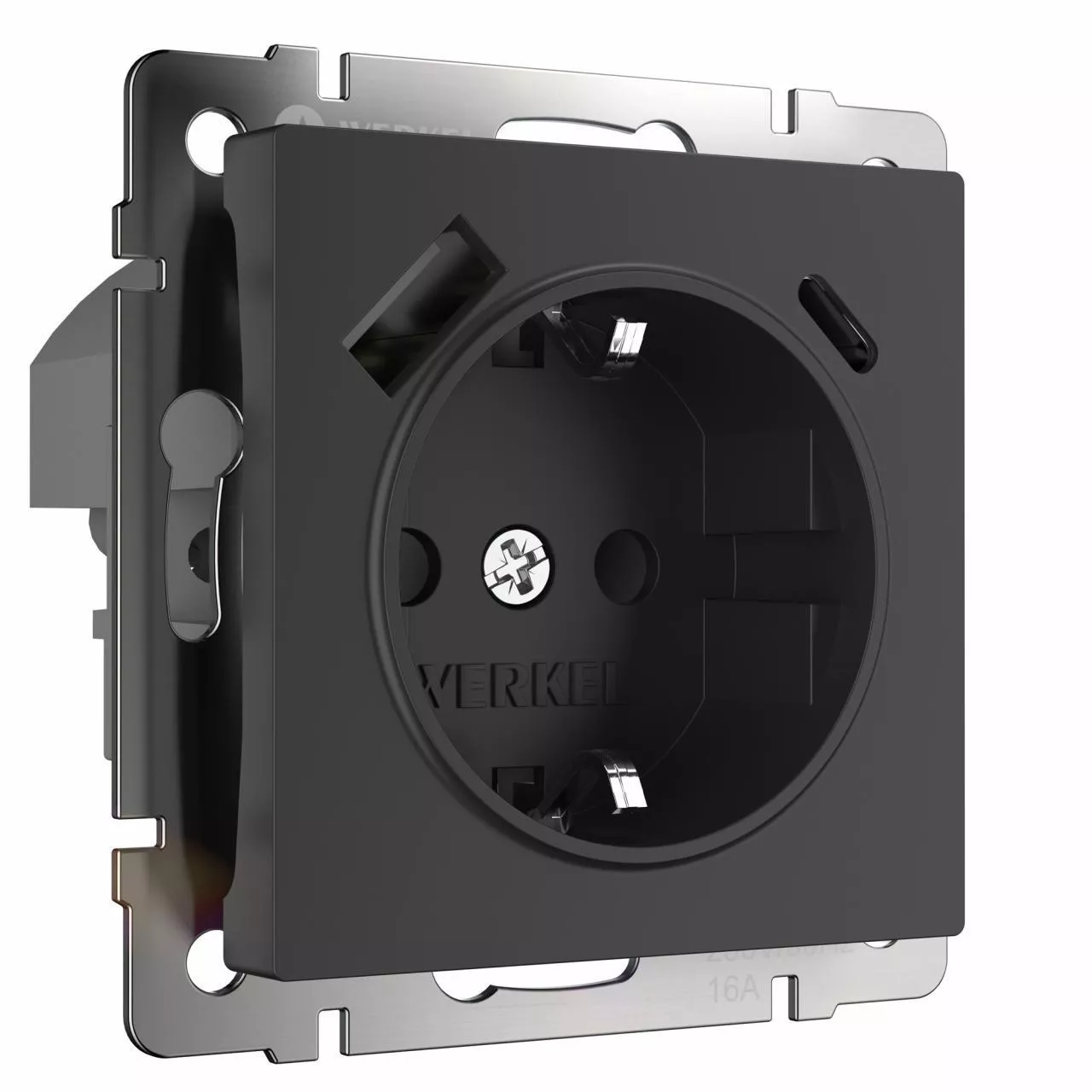 Розетка Werkel с быстрой зарядкой USB Type A+С черный W1171708 4690389176449
Розетка Werkel с быстрой зарядкой USB Type A+С черный W1171708 4690389176449