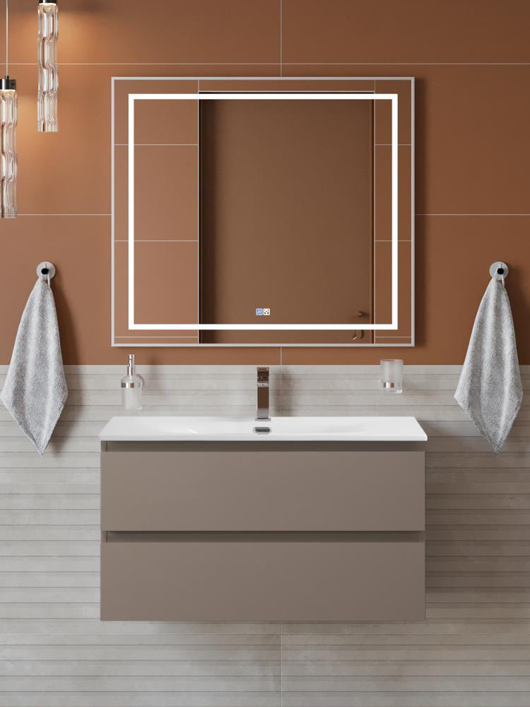 Мебель для ванной комнаты BelBagno Kraft 90 подвесная, матовая бежевая, раковина bb-8099-90
Мебель для ванной комнаты BelBagno Kraft 90 подвесная, матовая бежевая, раковина bb-8099-90
