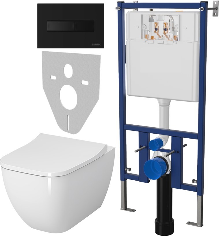 Комплект Унитаз подвесной VitrA Shift 7742B003-0075 крышка NKP Lento 0405, безободковый, с микролифтом + Система инсталляции для унитазов DIWO 4501 + Кнопка смыва DIWO 7323 черная матовая
Комплект Унитаз подвесной VitrA Shift 7742B003-0075 крышка NKP Lento 0405, безободковый, с микролифтом + Система инсталляции для унитазов DIWO 4501 + Кнопка смыва DIWO 7323 черная матовая