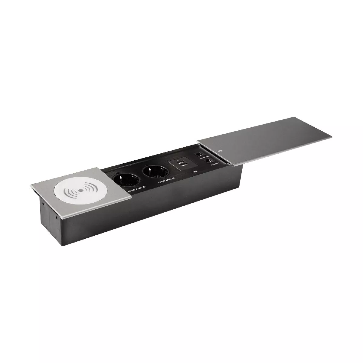 Блок розеток JX (Slide Top) (2 секции RJ-45 + 2 USB беспр.зарядка с кабелем питания) Mebax 00-00002892
Блок розеток JX (Slide Top) (2 секции RJ-45 + 2 USB беспр.зарядка с кабелем питания) Mebax 00-00002892