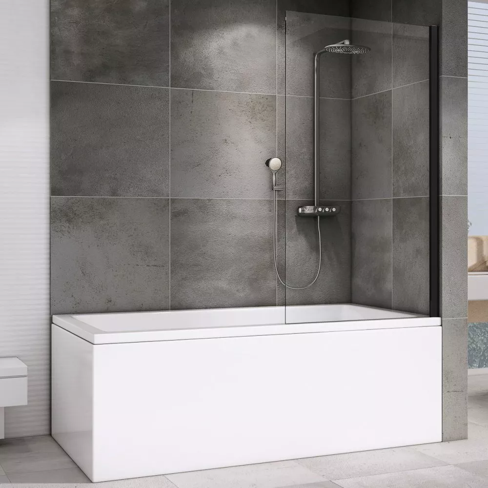 Шторка на ванну Abber Immer Offen AG71100B 100x140, профиль черный, стекло прозрачное
Шторка на ванну Abber Immer Offen AG71100B 100x140, профиль черный, стекло прозрачное