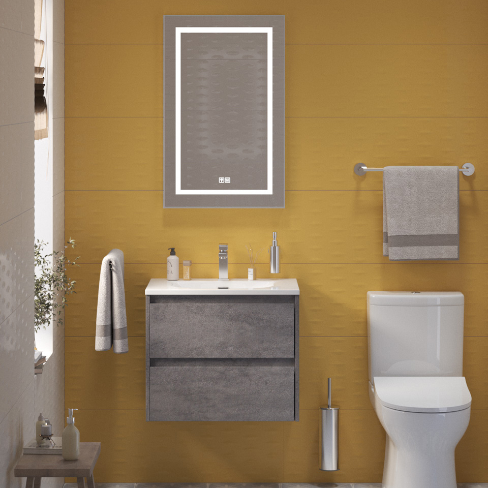 Мебель для ванной комнаты BelBagno Kraft 39 60 cemento grigio, раковина BB-8099-3-60
Мебель для ванной комнаты BelBagno Kraft 39 60 cemento grigio, раковина BB-8099-3-60