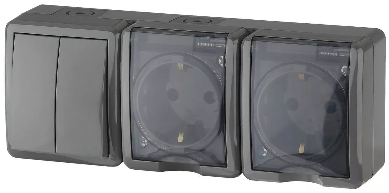 Блок розетки-выключатель двухклавишный ЭРА Эксперт IP54 16A 250V 11-7404-03 Б0027676
Блок розетки-выключатель двухклавишный ЭРА Эксперт IP54 16A 250V 11-7404-03 Б0027676
