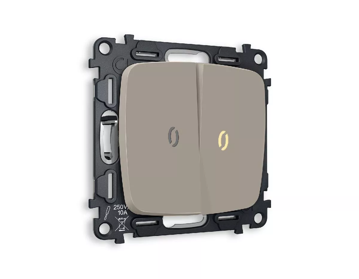 Комплект механизма 2-кл проходного выключателя с подсветкой Ambrella Volt Omega MO364030
Комплект механизма 2-кл проходного выключателя с подсветкой Ambrella Volt Omega MO364030