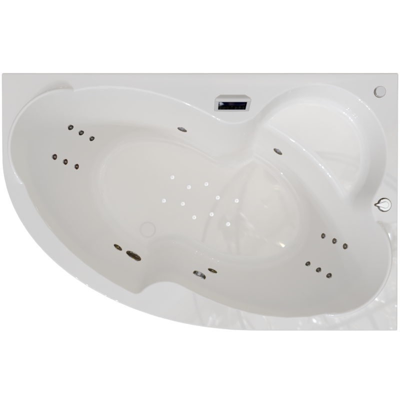 Акриловая ванна Radomir Ирма Люкс 150x95 см, угловая, правая, пристенная, с гидромассажем, белая, асимметричная, с каркасом, с экраном, с сиденьем, со сливом-переливом, с полотенцедержателем
Акриловая ванна Radomir Ирма Люкс 150x95 см, угловая, правая, пристенная, с гидромассажем, белая, асимметричная, с каркасом, с экраном, с сиденьем, со сливом-переливом, с полотенцедержателем