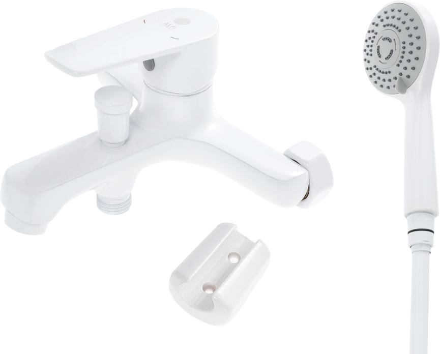 Смеситель для ванны с душем Orange Loop M26-100W белый
Смеситель для ванны с душем Orange Loop M26-100W белый