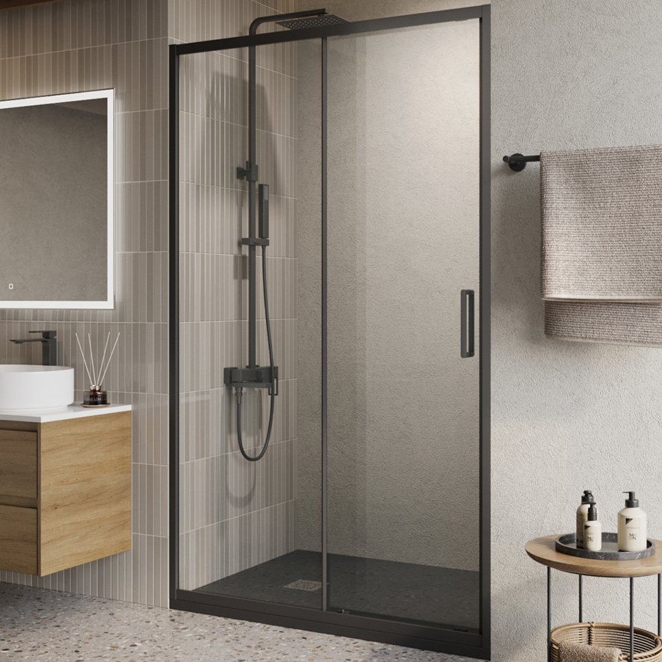 Душевая дверь в нишу BelBagno Luce BF-1-120-C-NERO профиль матовый черный, стекло прозрачное
Душевая дверь в нишу BelBagno Luce BF-1-120-C-NERO профиль матовый черный, стекло прозрачное